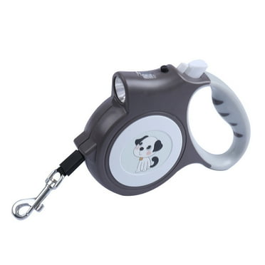 MIRROR 5m Retractable Pet Leash with LED Flashlight Ergonomic Handle Adjustable Long Walking Dog Leash for Small Medium Dogs