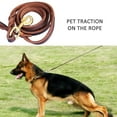 MIRROR Braided Faux Leather Dog Walking Training Leash German Shepherd Gift Pet Supply