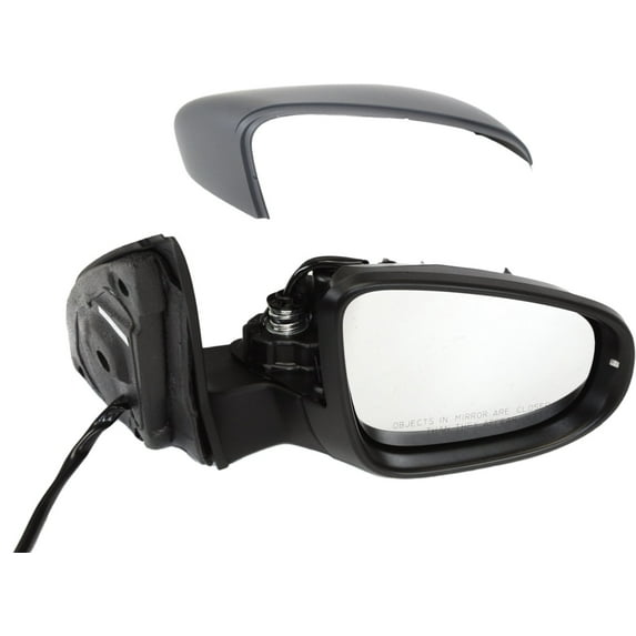 MIRROR Compatible For 2010-2014 Volkswagen GTI 2012-2013 Golf R Right Passenger Heated Power Glass Folding In-housing Signal Light With memory Paintable