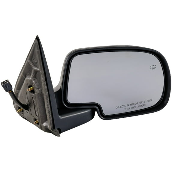 MIRROR Compatible For 2000-2002 Chevrolet Tahoe 2001-2002 GMC Sierra 3500 Right Passenger Heated Power Glass Textured Black