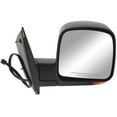 thumbnail image 1 of MIRROR Compatible For 2003-2007 GMC Savana 1500 Chevrolet Express Right Passenger Heated Power Glass In-housing Signal Light Textured Black, 1 of 5
