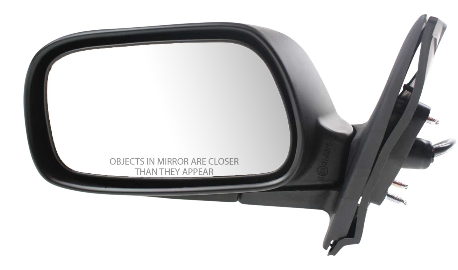 Autoelements Paintable Power Mirror Assembly For 2003-2008 Toyota Corolla - Driver Left Side, Non-Heated, Manual Fold (Replaces 87940-02380)