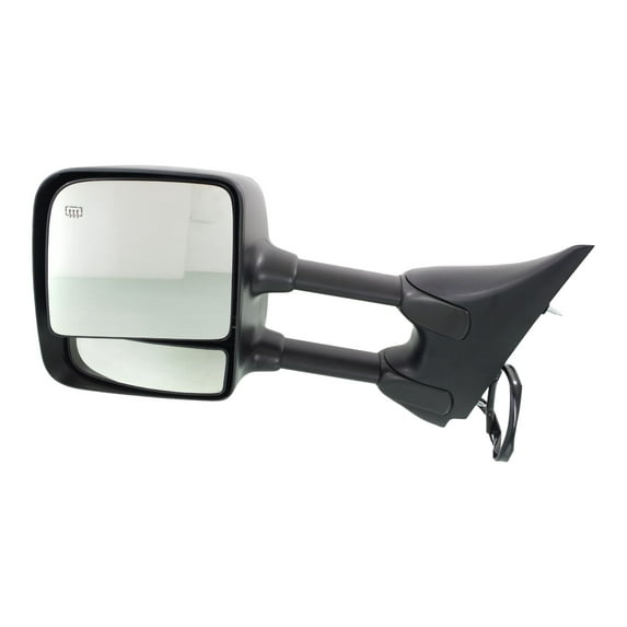 MIRROR Compatible For 2004-2015 Nissan Titan Left Driver Towing Heated Power Glass Chrome