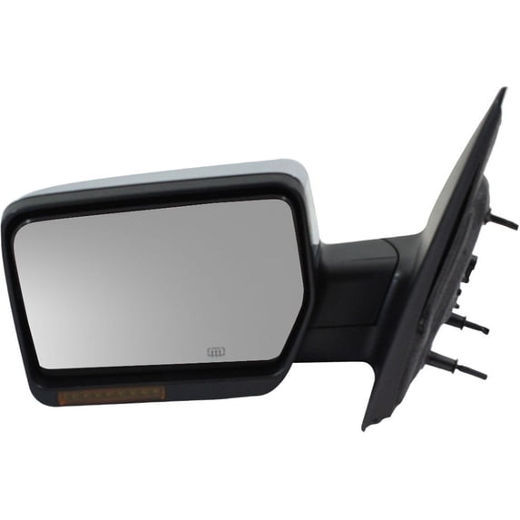 MIRROR Compatible For 2006 Lincoln Mark LT 2004-2006 Ford F-150 Left Driver Heated Power Glass In-housing Signal Light Chrome