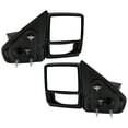 thumbnail image 1 of MIRROR Compatible For 2006 Lincoln Mark LT 2004-2012 Ford F-150 Left Driver and Right Passenger Towing Power Glass Textured Black, 1 of 5
