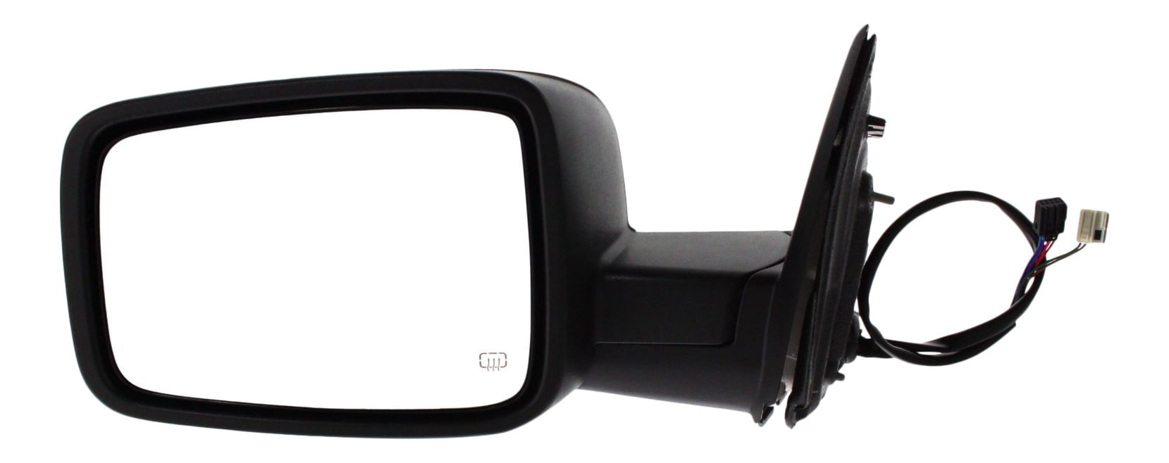 MIRROR Compatible For 2011-2012 Ram 1500 2010 Dodge 2500 Left Driver Heated Power Glass In-housing Signal Light Textured Black - Foto 6