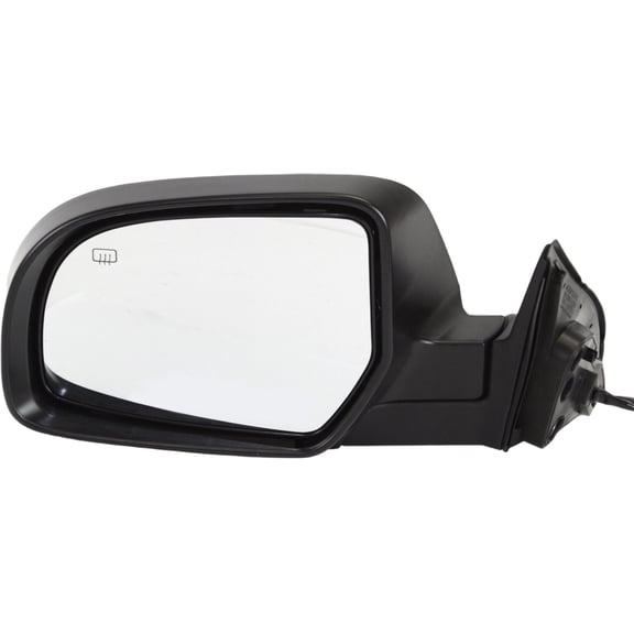 MIRROR Compatible For 2011-2014 Subaru Outback Legacy Left Driver Heated Power Glass With 1 Paintable and Textured Black Cap