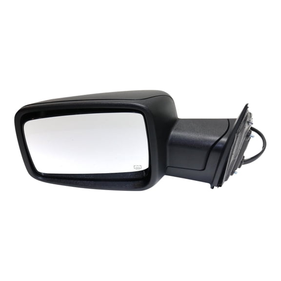 MIRROR Compatible For 2013-2018 Ram 1500 2013-2017 2500 Left Driver Heated Power Glass Folding In-housing Signal Light Textured Black