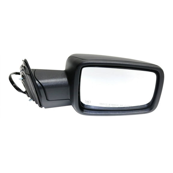 MIRROR Compatible For 2013-2018 Ram 1500 2013-2017 2500 Right Passenger Heated Power Glass Folding In-housing Signal Light Textured Black