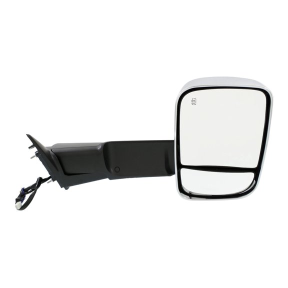 MIRROR Compatible For 2013-2018 Ram 1500 2500 Right Passenger Towing Heated Power Glass In-housing Signal Light With memory Chrome