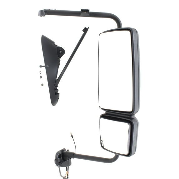 MIRROR Compatible For 2013 International Durastar 2008-2014, 2017 WorkStar 7600 Right Passenger Heated Power Glass In-housing Signal Light Paintable