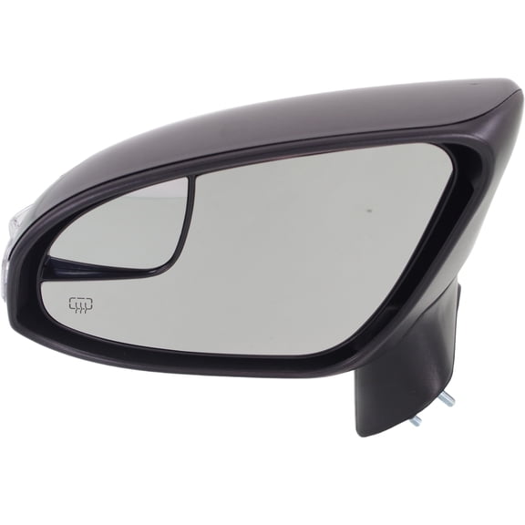 MIRROR Compatible For 2013 Toyota Venza Left Driver Heated Power Glass In-housing Signal Light With memory Paintable