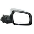 thumbnail image 1 of MIRROR Compatible For 2014-2019 Jeep Grand Cherokee Right Passenger Heated Power Glass Folding In-housing Signal Light With memory Chrome, 1 of 5