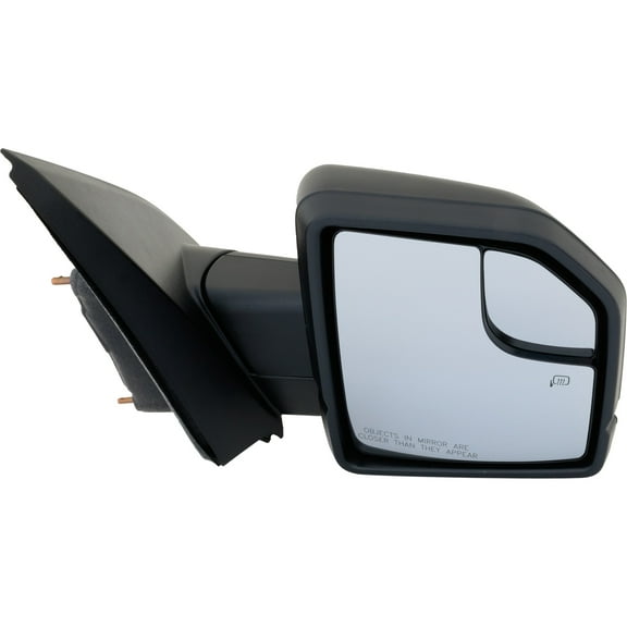 MIRROR Compatible For 2015-2018 Ford F-150 Right Passenger Heated Power Glass In-housing Signal Light Textured Black