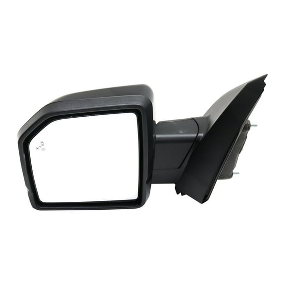 MIRROR Compatible For 2015-2020 Ford F-150 Left Driver Heated Power Glass Folding In-housing Signal Light With memory Paintable