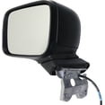 thumbnail image 1 of MIRROR Compatible For 2015-2022 Jeep Renegade Left Driver Heated Power Glass Textured Black, 1 of 5