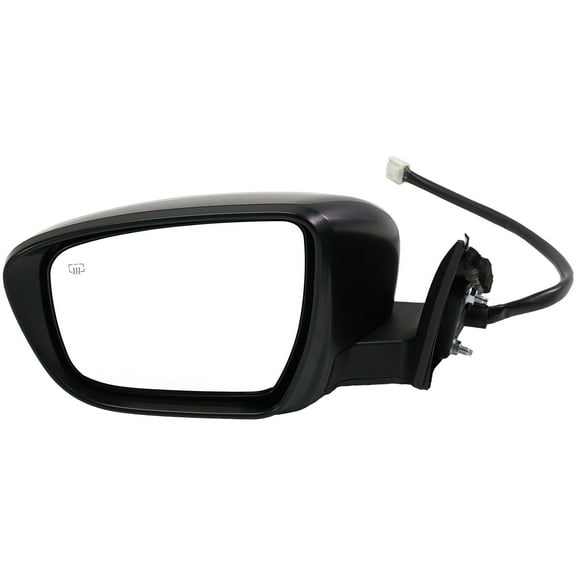 MIRROR Compatible For 2016-2020 Nissan Rogue Left Driver Heated Power Glass In-housing Signal Light With memory Paintable