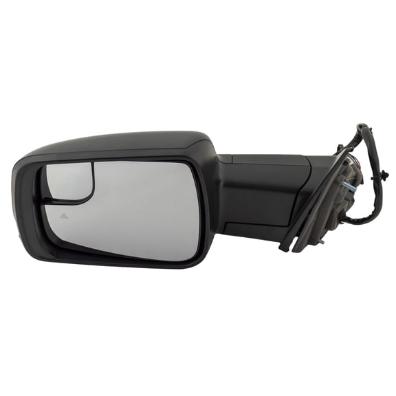 MIRROR Compatible For 2020-2022 Ram 1500 Left Driver Heated Power Glass Folding In-housing Signal Light With memory Textured Black