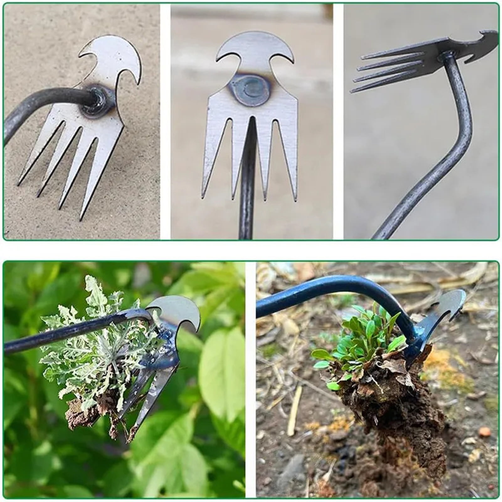 MIRROR Weed Digging Remover Tool Garden Weed Pulling Tool Weeding Rake ...