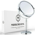 thumbnail image 1 of MIRRORVANA Large Double Sided 10X and 1X Magnifying Makeup Mirror with Stand in Gift Box, 15-Inch Height and 8-Inch Wide, 1 of 8