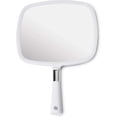 thumbnail image 1 of MIRRORVANA® Large Hand Held Mirror with Comfy Handle for Women and Men - Personal Barber Haircut Mirror to See Back of Head - Espejo de Mano - 9" x 13" (White), 1 of 8
