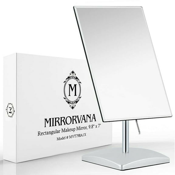 MIRRORVANA Large Table Desk Mirror with Stand for Office Desktop, Makeup Vani…