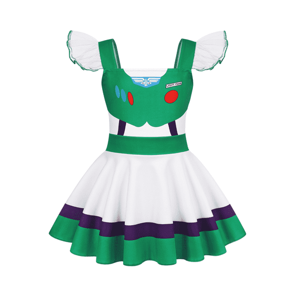 MIRUXO Cowboy Style Costumes Western Dress Up Outfit Halloween Cosplay Party Theme Retro Ruffle Princess Dress Clothing Carnival Holiday