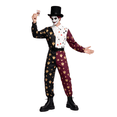 thumbnail image 1 of MIRUXO Dark Circus Clown Costume for Adults, Playing Card Harlequin Jumpsuit Cosplay Outfit for Halloween Masquerade Carnival Party, 1-Piece Set, 1 of 9