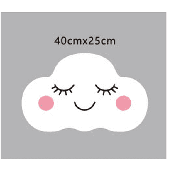 MIRVAXEN Cute Bow Cloud Shaped Decorative Pillow,Soft Velvet Cotton Stuffed Cushion,Dreamy Accent Pillow for Sofa,Bedroom,Chair and Car Interior Decoration(White)