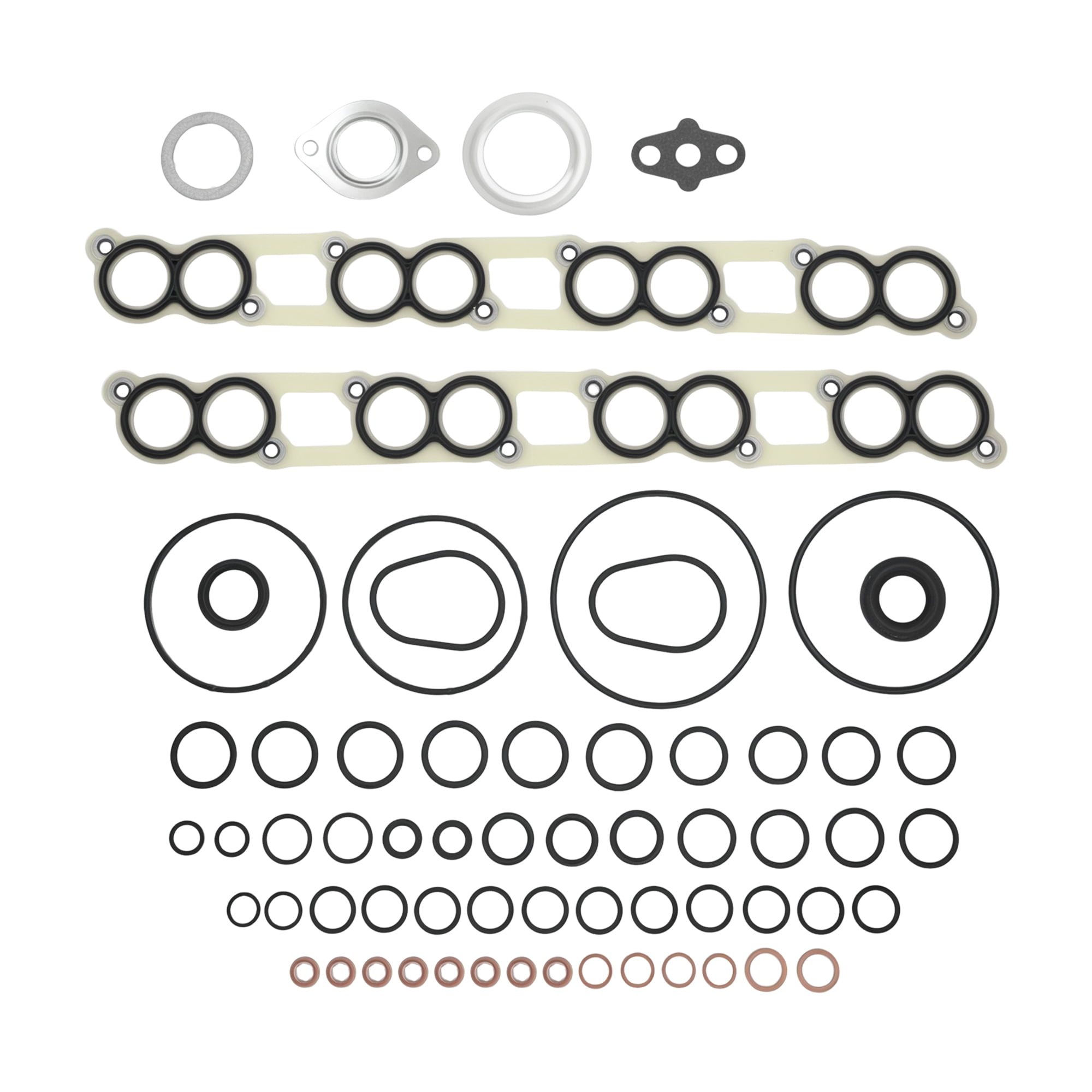 MIS19311 Lower and Upper Intake Manifold Plenum Gasket for Ford E350 E450 Excursion F250 F350 F450 F550 Super Duty 6.0L V8 Turbo-Power Stroke