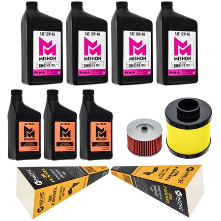 MISHON Full Service Oil Change Kit for Honda Rancher 420 TRX420FA 2018 MK1014703