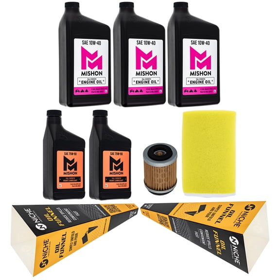 MISHON Full Service Oil Change Kit for Yamaha Big Bear 350 4WD YFM350FWBK 1998 MK1014749