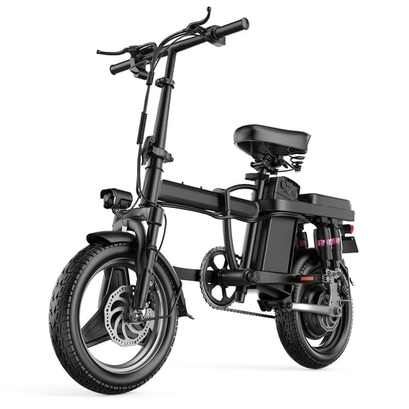 MISODO 14" Electric Bike 500W Motor 48V 13AH 19MPH Ebike UL2849, Adjustable three-speed Electric bicycle with M keyMini Ebike for Teens and Adults over 14 years of age