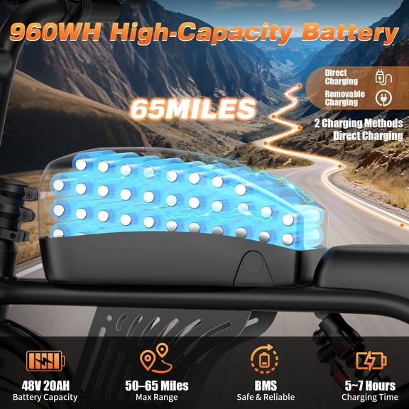 MISODO 14" Electric Bike 500W Motor 48V 13AH 19MPH Ebike UL2849, Adjustable three-speed Electric bicycle with M keyMini Ebike for Teens and Adults over 14 years of age