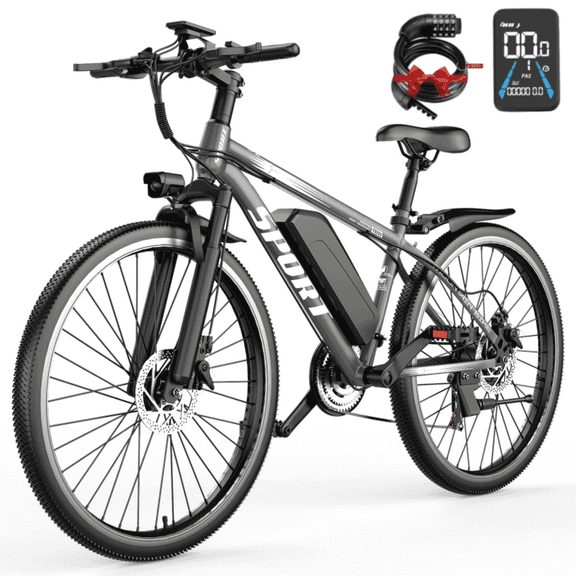 ASKGO 26" Electric Bike for Adults, 749W Rated Motor, Electric Mountain Bike with 48V 10.5Ah Removable Battery Up To 20MPH 45Miles , ,UL 2849,Ages 14+ Class2 UL2849