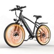ASKGO-S67,26 Professional Electric Mountain Bike, 48V 10.5Ah Built-in battery safe and removable,1500W Peak Electric Bike for Adults, 45Mile Front Fork Suspension, Giftbike lock + toolkitUL2849