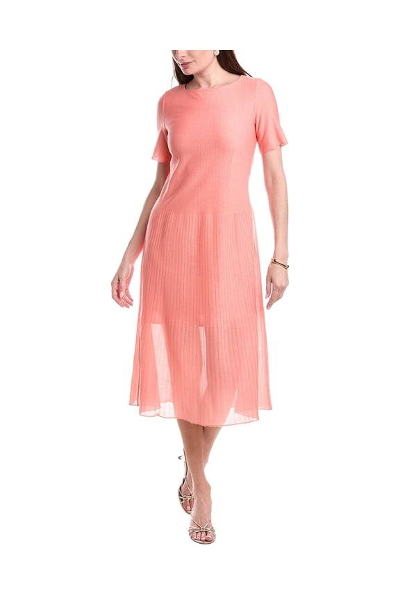 womens  Burnout Knit Mini Dress, XL, Orange