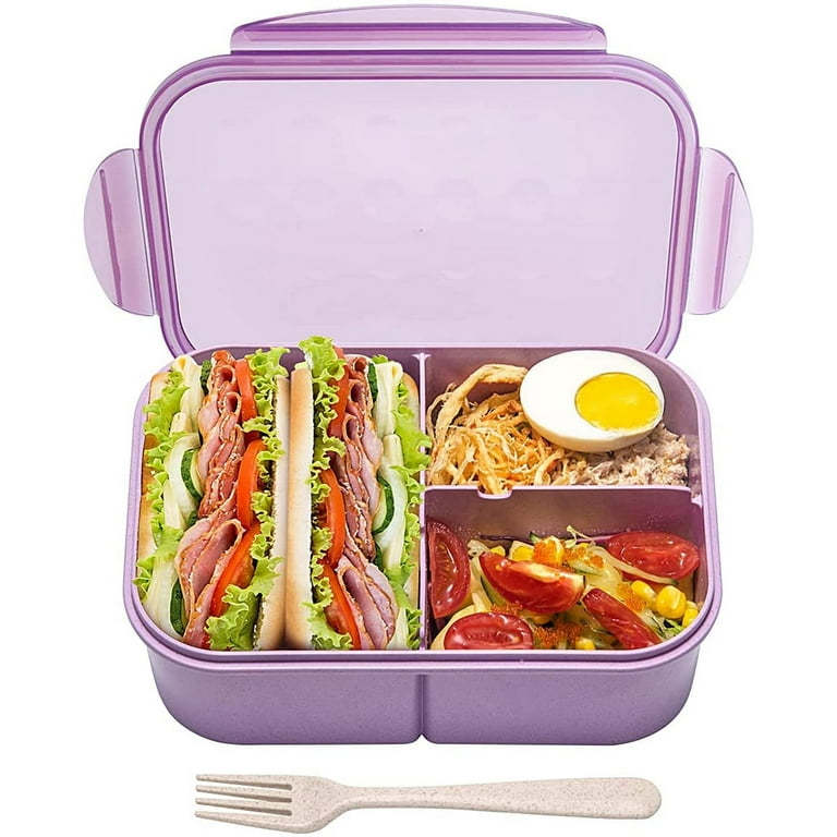 Miss Big Bento Box,Bento Box Adult Lunch Box,Bento Lunch Box for Kids,Leak Proof,No BPAs and No Chemical Dyes,Microwave and Dishwasher Safe Adult