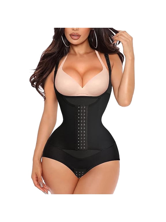 Shapewear Bodysuit for Women Tummy Control Body Shaper High Waist Trainer Open Bust Bodysuit