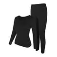 thumbnail image 1 of MISS COCOLI Thermal Underwear for Women Long Underwear Sets Crew Neck Thin Base Layers Sets, 1 of 6
