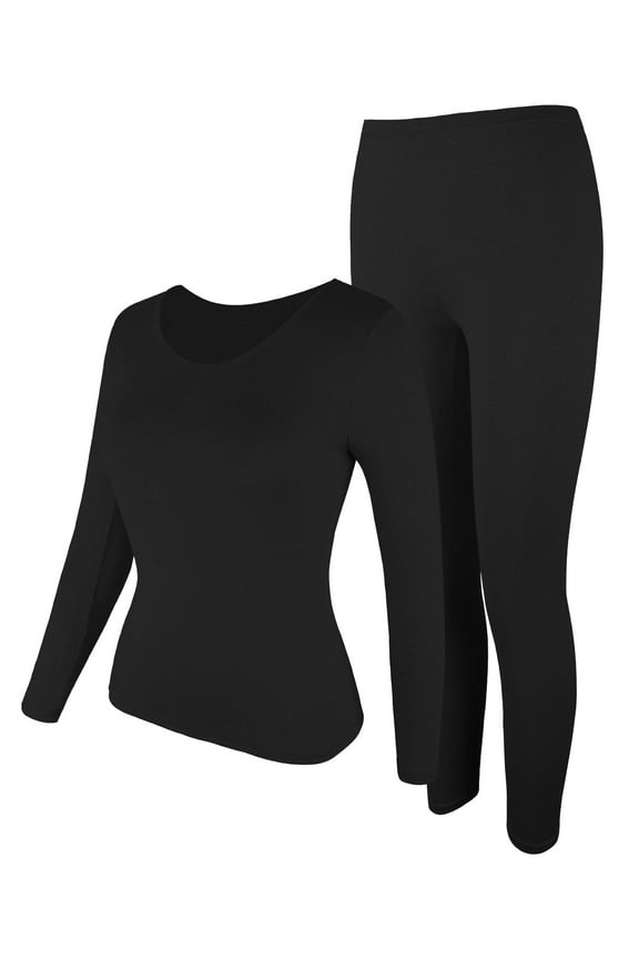 Thermal Underwear for Women Long Underwear Sets Crew Neck Thin Base Layers Sets