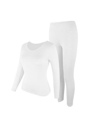 トップス SECOND/LAYER VEAL THERMAL WHITE Womens Dual Layer Long Underwear Top