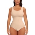 thumbnail image 1 of MISS COCOLI Womens Shapewear Bodysuit Tummy Control Round Neck Full Body Shaper Slimming, 1 of 6