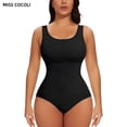 thumbnail image 1 of MISS COCOLI Womens Shapewear Bodysuit Tummy Control Round Neck Full Body Shaper Slimming, 1 of 6