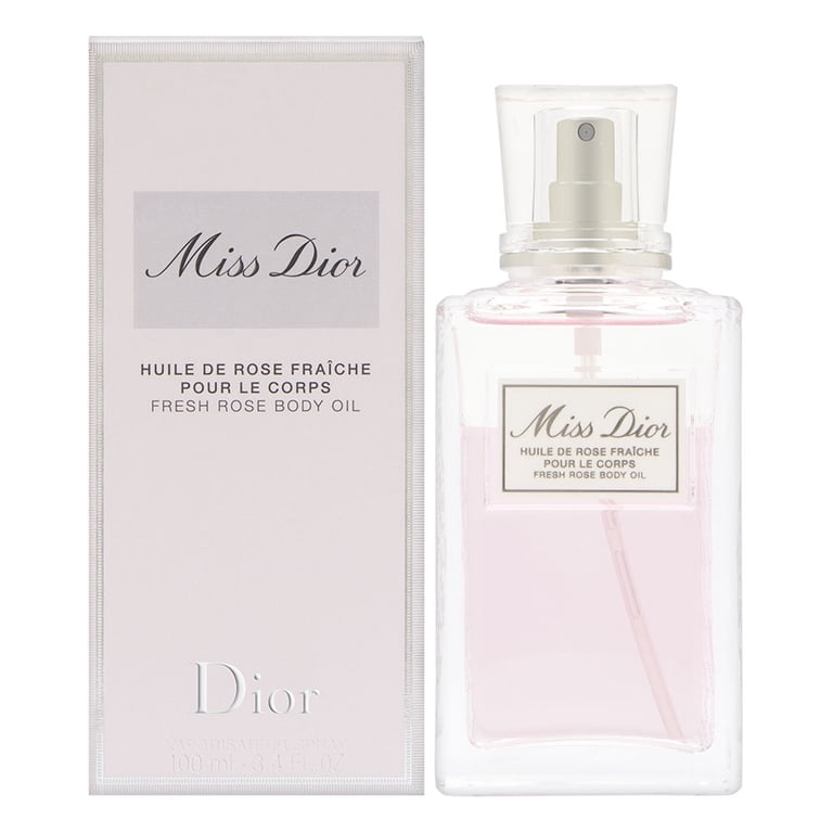 Dior, Body Oil, Fresh Rose, 3.4 oz, Nourishing and Lightweight