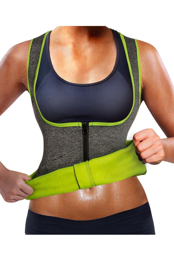 Women's Workout Exercise Waist Trainer Tank Top Fitness Vest - Size X-Large