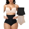 thumbnail image 1 of MISS MOLY 2 PACK Shapewear Tummy Control Underwear for Women Faja Body Shaper High Waist Seamless Butt Lifter Postpartum Slimming, 1 of 6