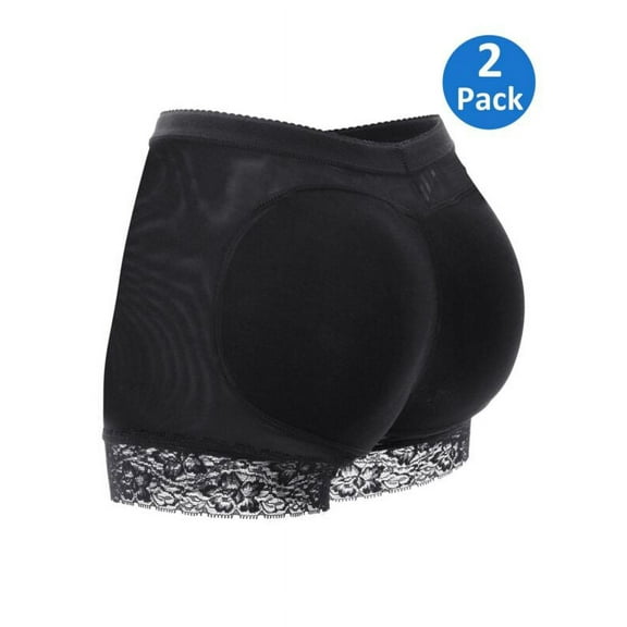 MISS MOLY 2 Pack Padded Butt Lifter for Women Control Brief Hip Enhancer Seamless Shapewear Slimming with Pads Underwear