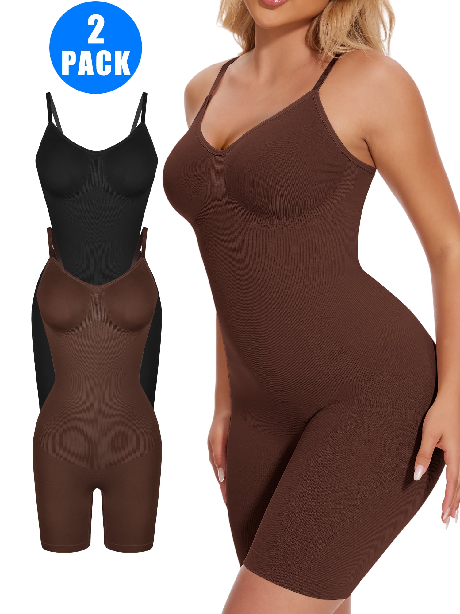 MISS MOLY 2 Pack Women's Control Slip Shapers Full Body Shapewear