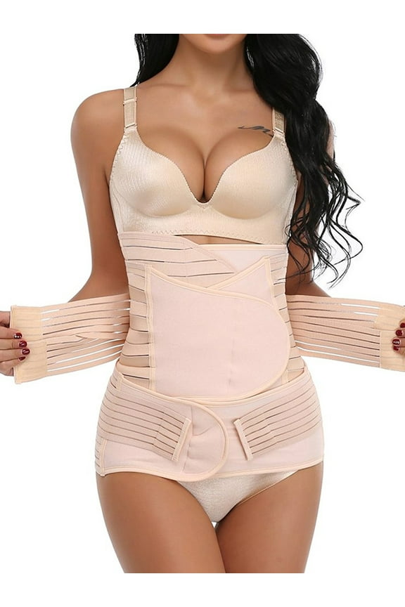 3 in 1 Postpartum Support Recovery Belly Wrap Waist Pelvis Belt Waist trainer, CY9876